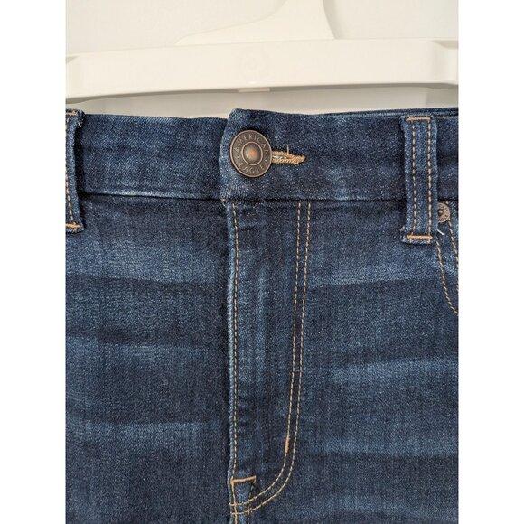 American Eagle Denim Shorts Women Size 10 Curvy Hi Rise Shortie Festival Cowgirl - Picture 3 of 13